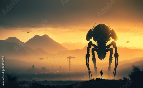 Big dangerous aliens are on this planet. David against Goliath concept. Earth is attacked, or alien planet has been discovered with life. Life on Mars with native inhabitants. Danger from alien or AI.