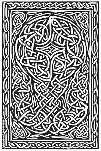 Obraz na płótnie Norse mythology motif tattoo design. Generative AI w salonie