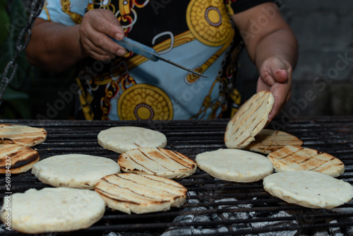 Arepa típica colombiana 