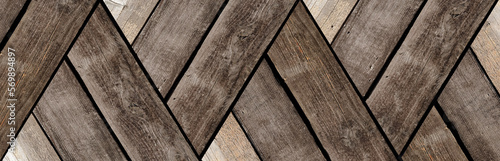 Vintage colorful floor boards herringbone wood texture