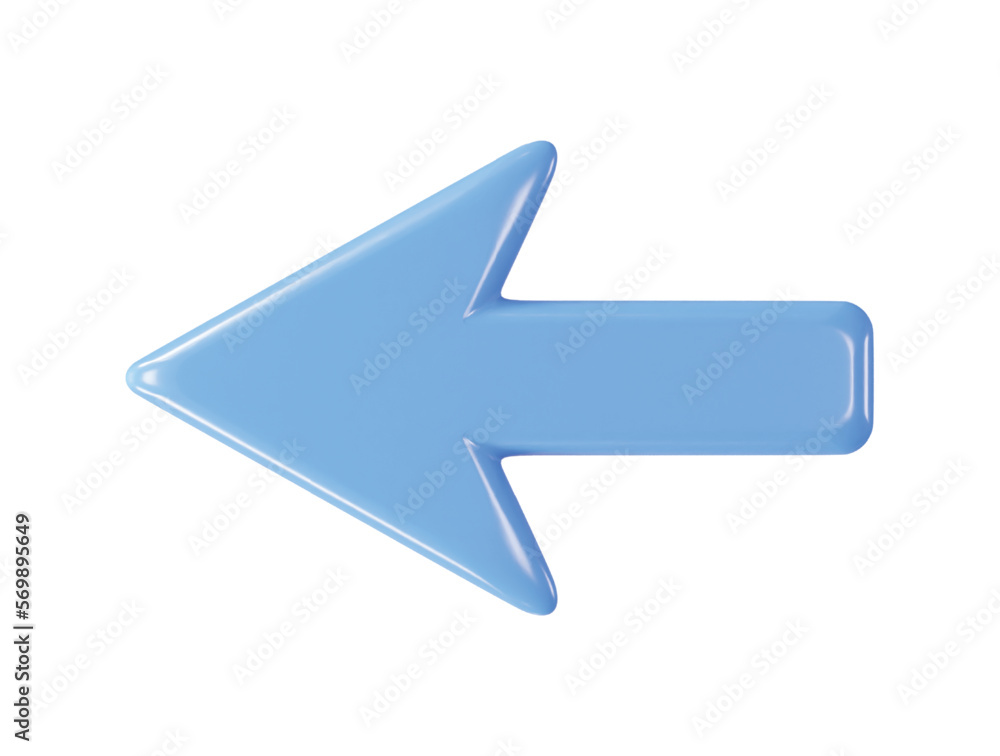 Arrow icon 3d rendering vector illustration transparent element Arrow icon 3d rendering vector illustration transparent element