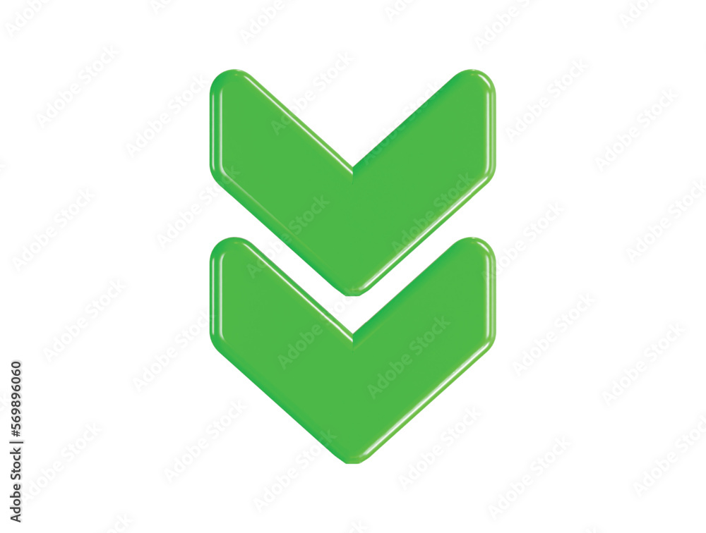 Arrow icon 3d rendering vector illustration transparent element Arrow icon 3d rendering vector illustration transparent element