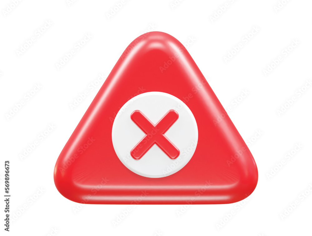 Fototapeta premium Block icon 3d rendering vector illustration