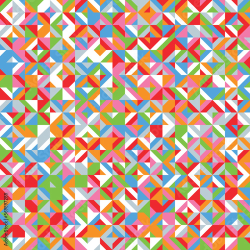 square illustration design random colors