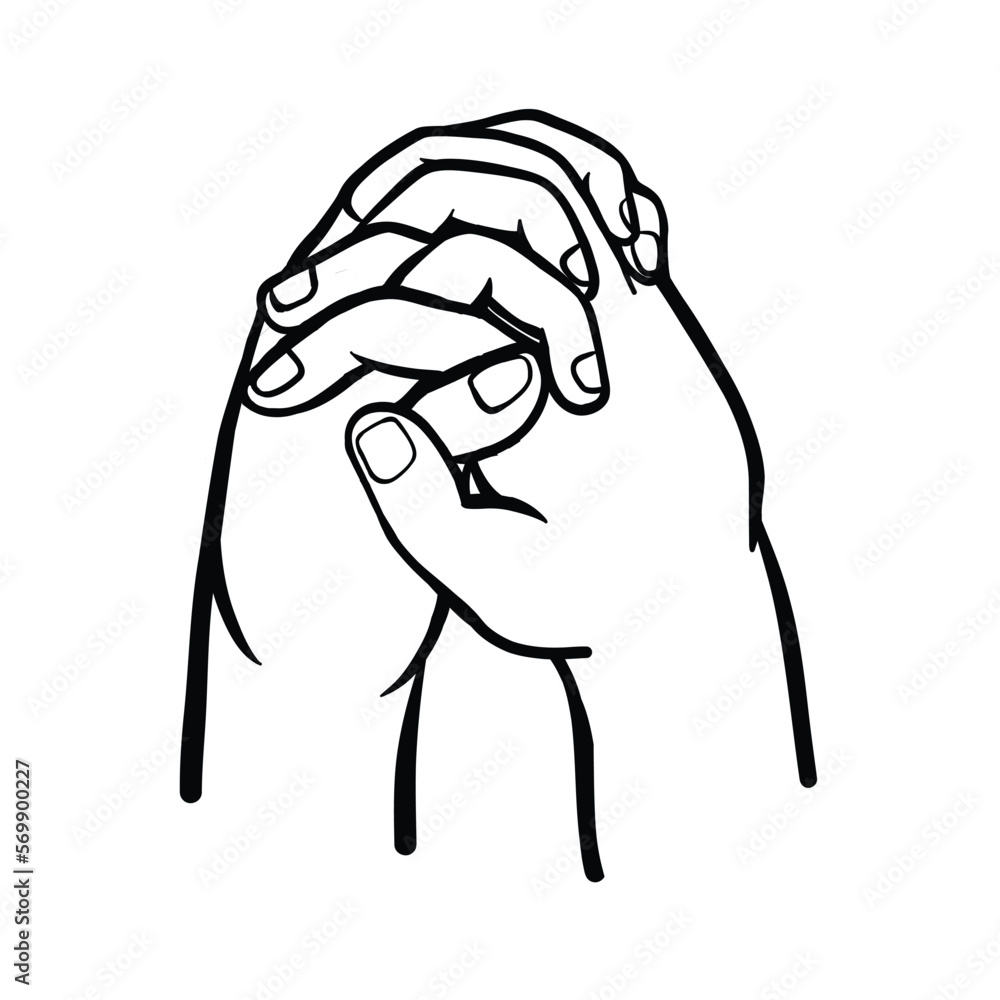 Praying Hands gesture. Begging hands for forgiveness Praying Hands gesture. Begging hands for forgiveness