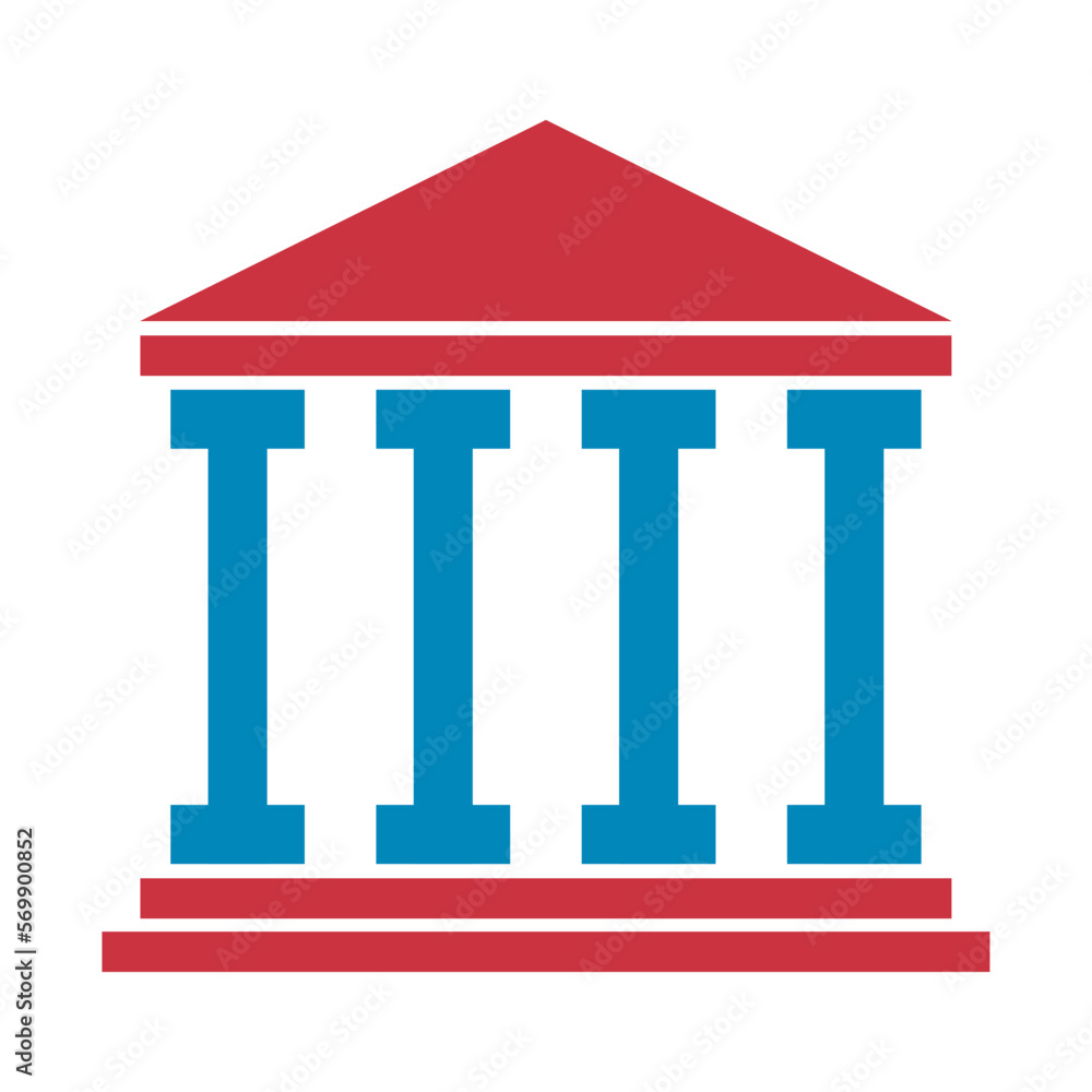 Building university architecture icon, museum roman symbol, flat design vector illustration Building university architecture icon, museum roman symbol, flat design vector illustration