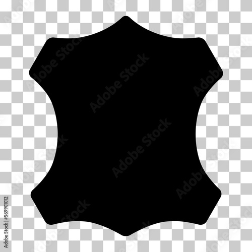 Leather skin fashion icon, animal material graphic sign, texture design vector illustration