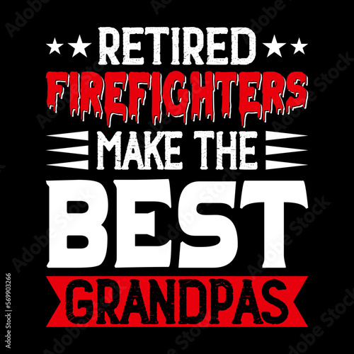 Firefighter T-shirt design Vector