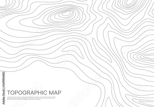Topographic map, grid, texture, relief contour