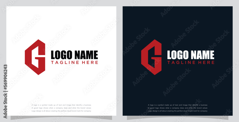 Vector initial letter G logo for business or media company Vector initial letter G logo for business or media company