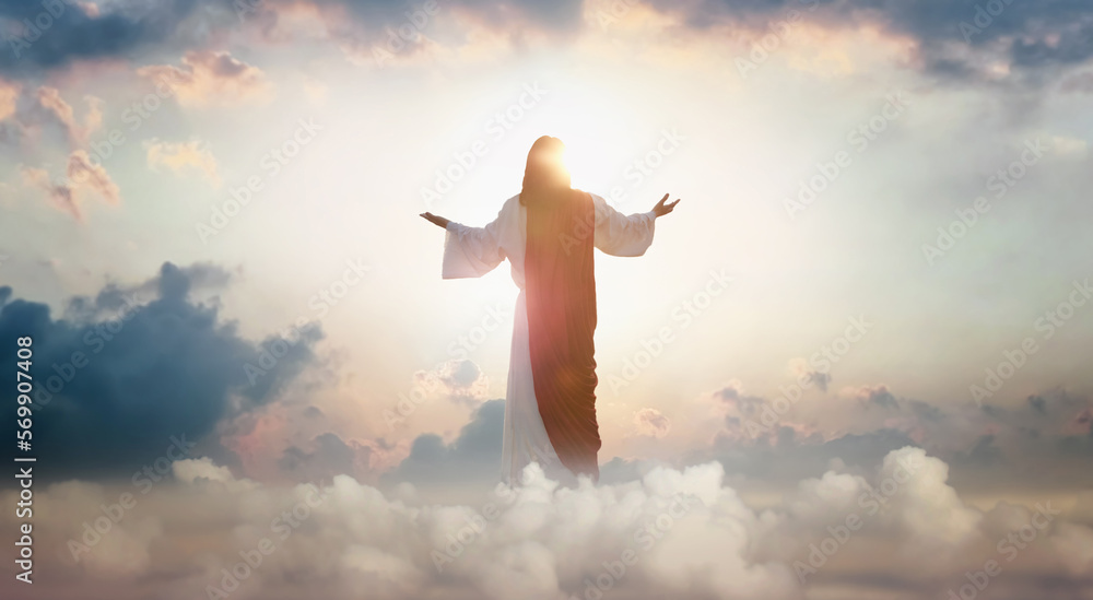 jesus rising to heaven