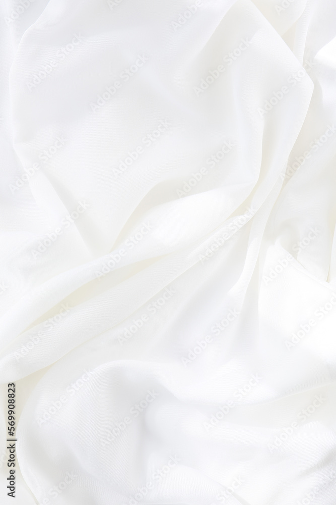 white silk fabric, textile background