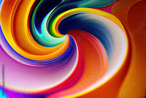 Abstract colorful swirl