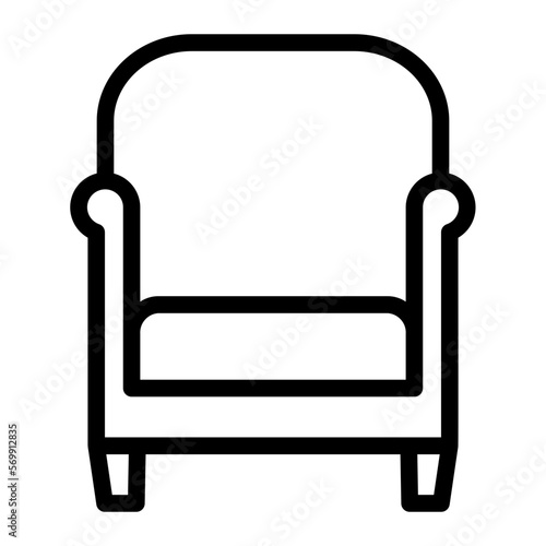 armchair line icon