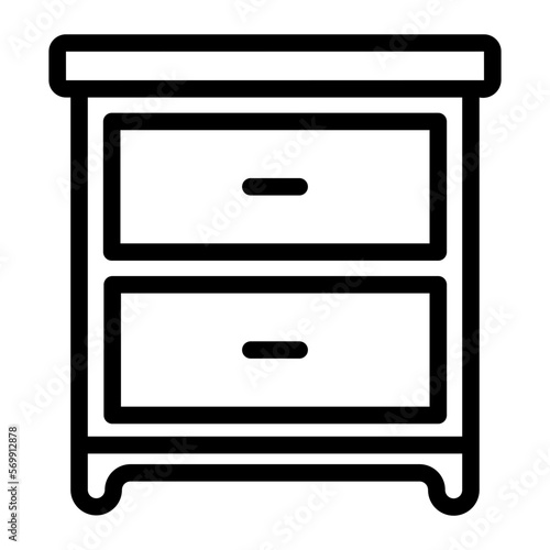 cabinet line icon