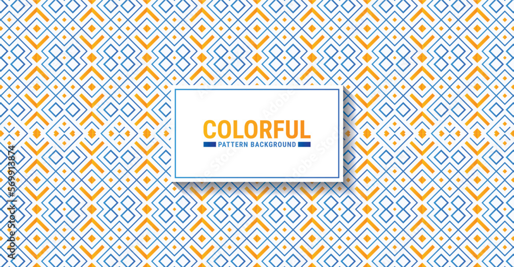 Obraz premium Colorful abstract geometric pattern design