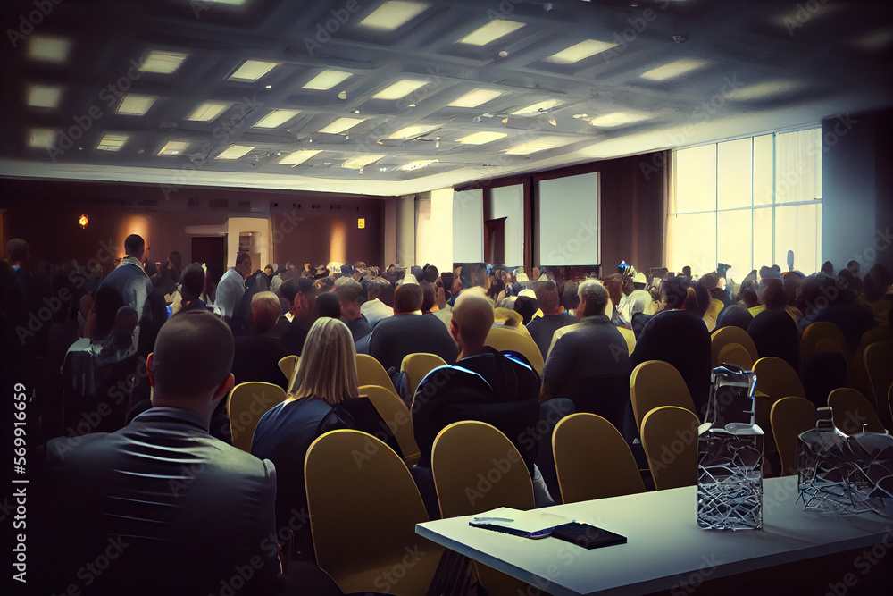 © Rade11 Photography - Business event in conference hall, group if people. Generative AI © Rade11 Photography - Business event in conference hall, group if people. Generative AI