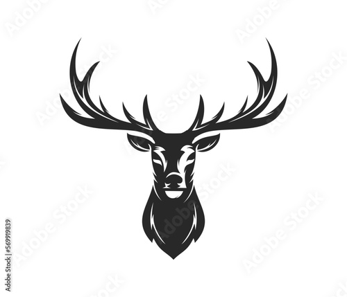 Deer head vector image