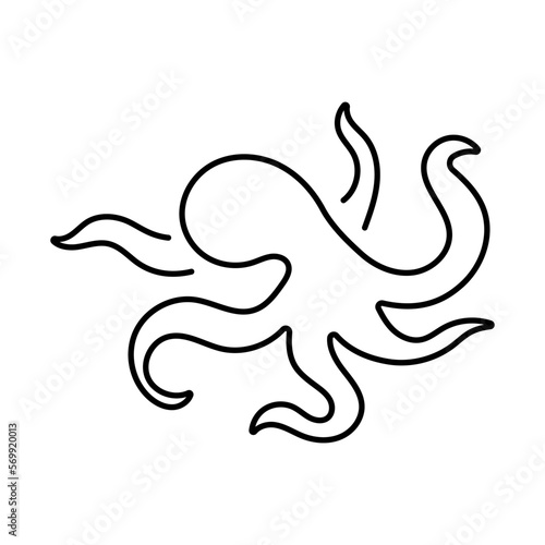 octopus icon on white background  vector illustration.