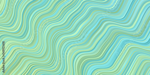 Light Blue, Green vector backdrop with curves.
