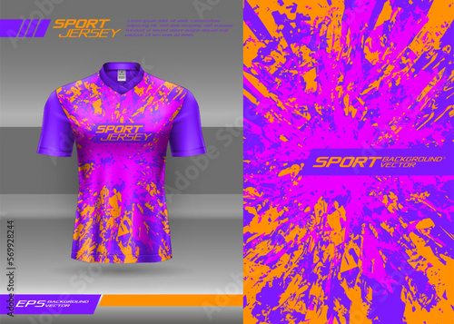 Sports t-shirt jersey abstract texture design for sublimation, football, racing, gaming, motocross, cycling