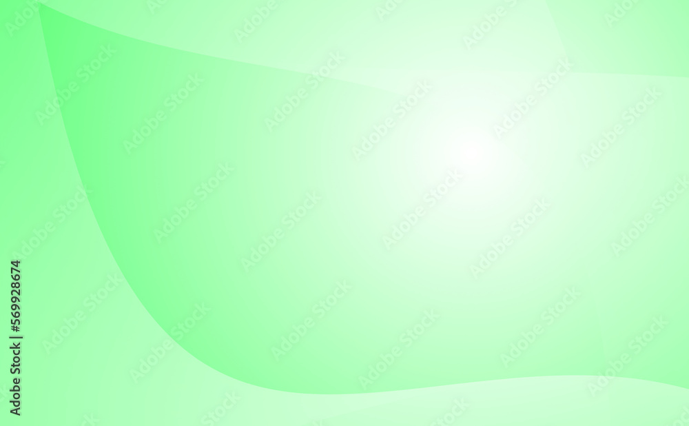 abstract curves with green gradient background