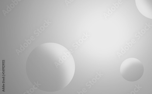 abstract circle with light on grey gradient background