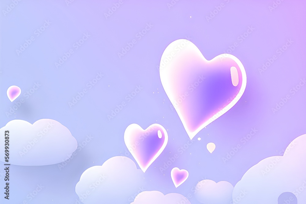  Abstract heart-shaped Valentine's Day background 