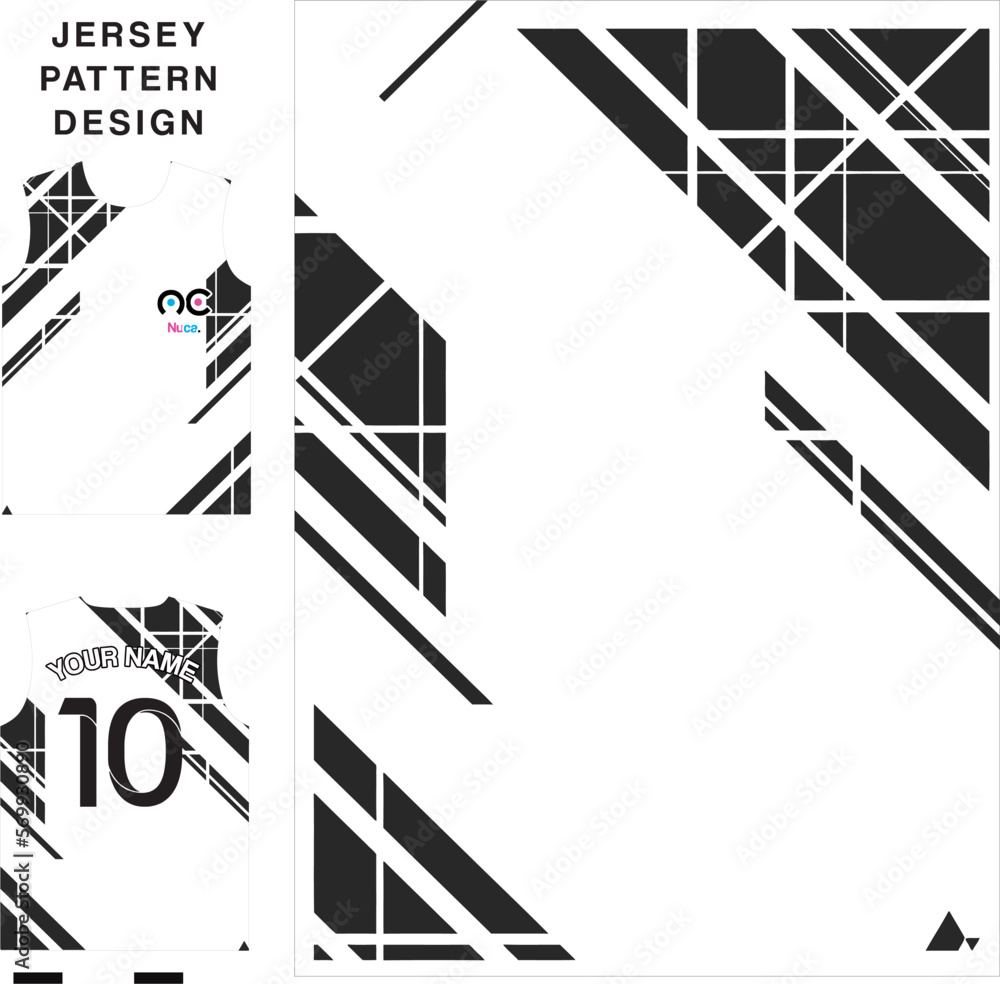 abstract concept vector jersey pattern template for printing or