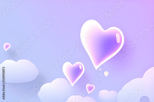  Abstract heart-shaped Valentine's Day background 