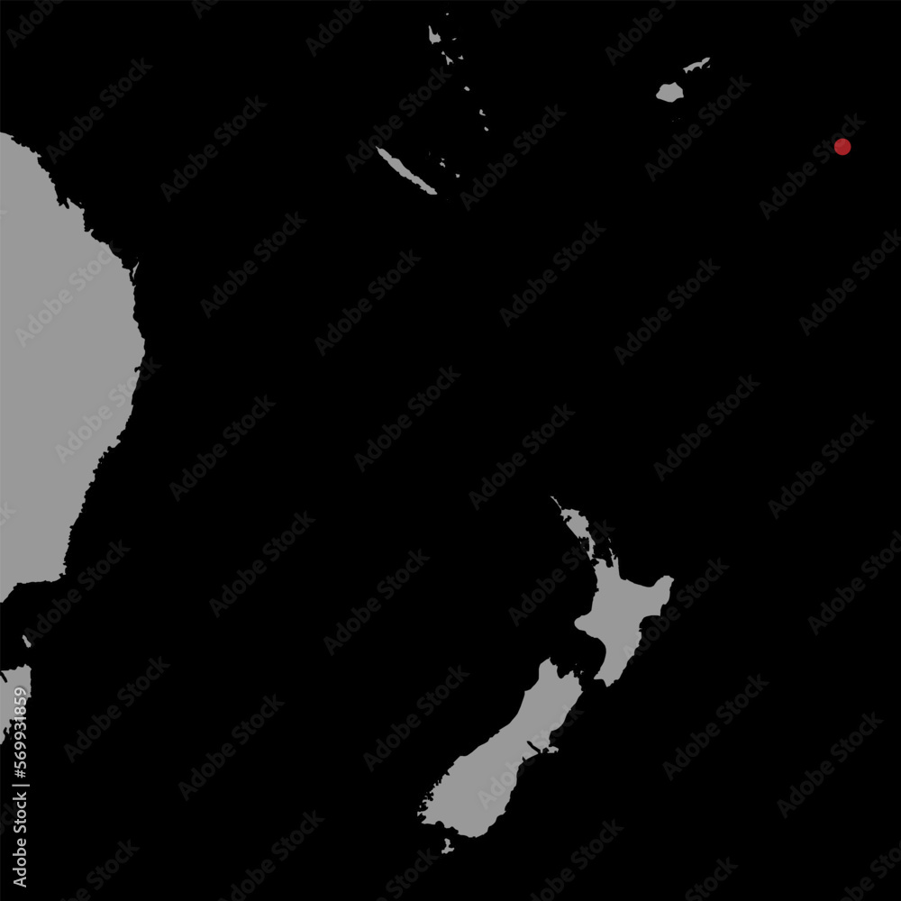 Pin map with Tonga flag on world map. Vector illustration.