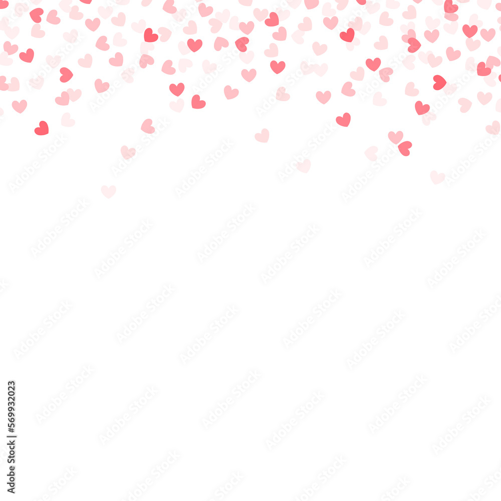 Hearts confetti social media square post Hearts confetti social media square post