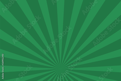 Bottle green sunburst background
