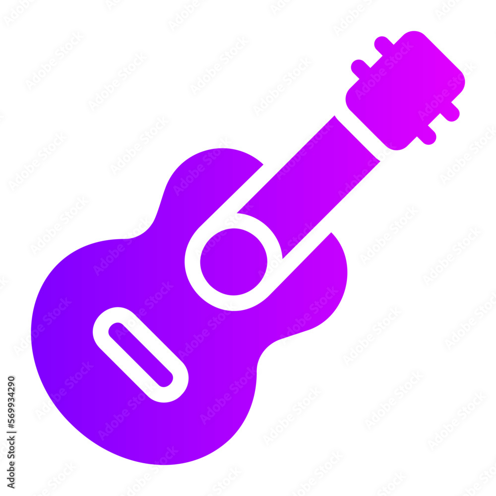 guitar gradient icon guitar gradient icon