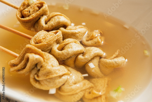Canvastavla Skewered Oden, Soup made with fish cakes