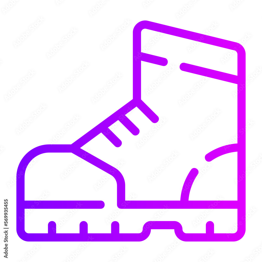 hiking boots gradient icon hiking boots gradient icon