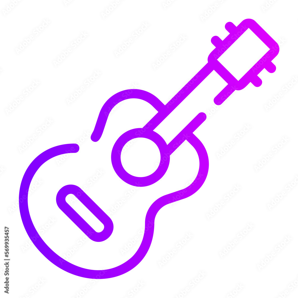 guitar gradient icon guitar gradient icon