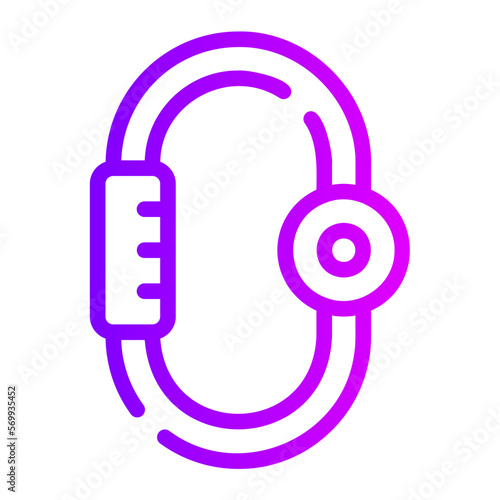 carabiner gradient icon