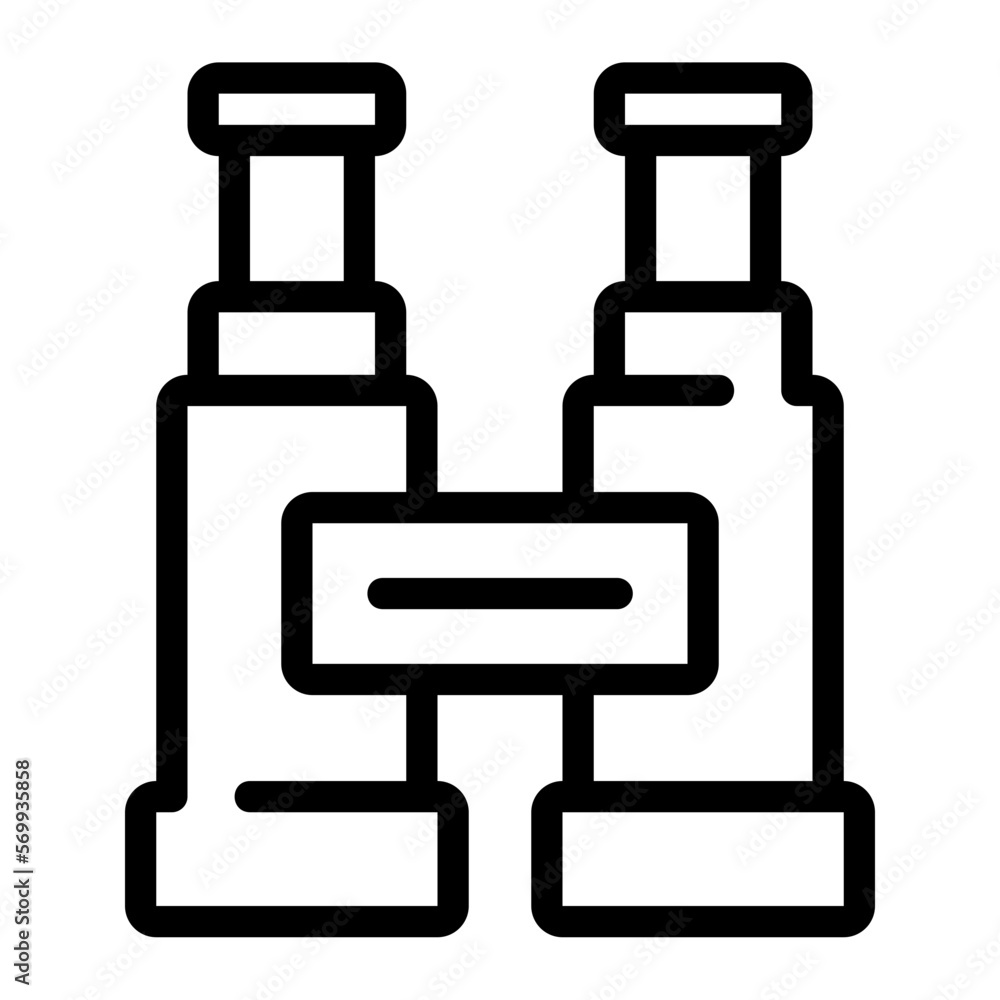 binocular line icon binocular line icon