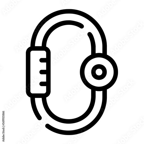 carabiner line icon