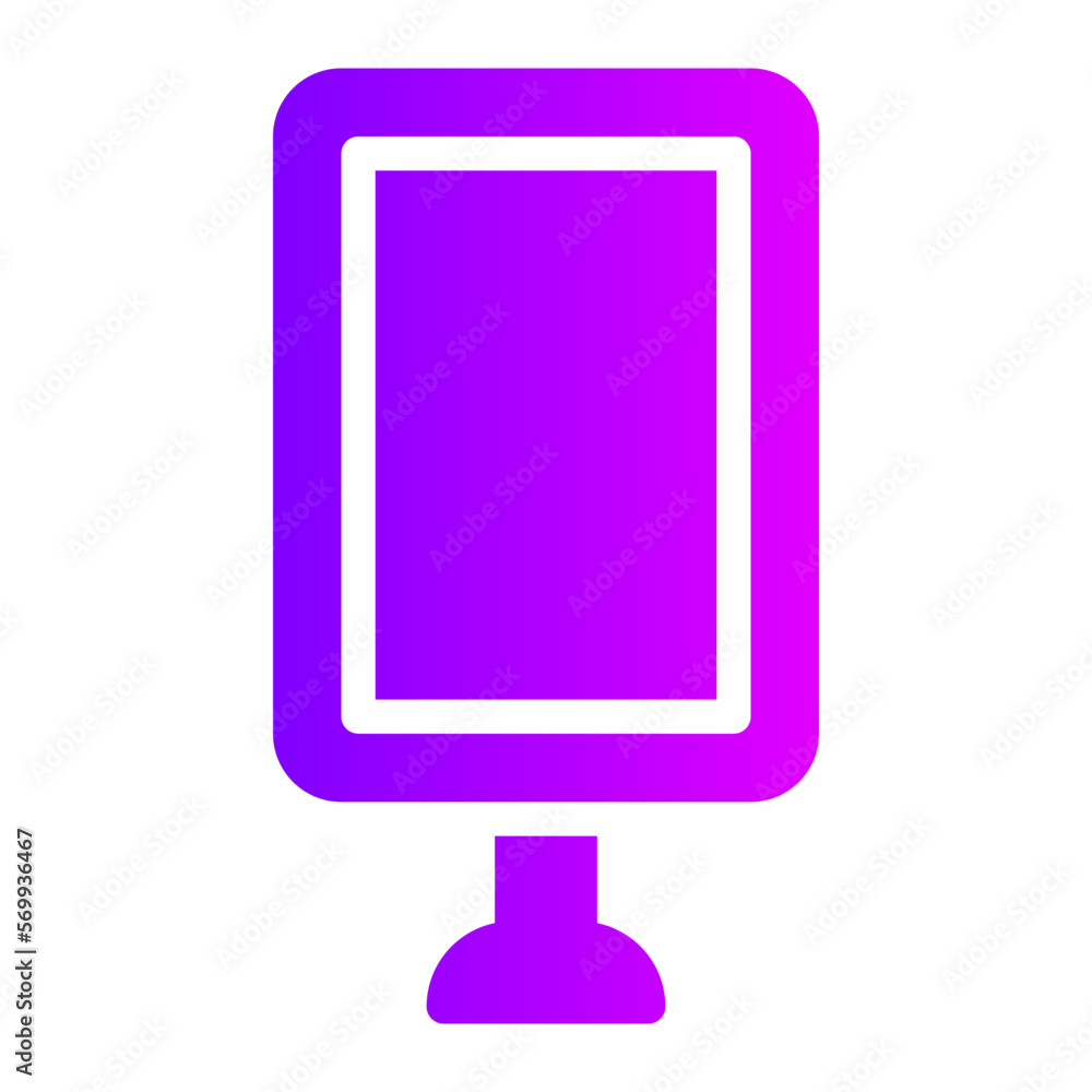 billboard gradient icon billboard gradient icon