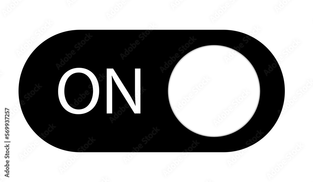 On and Off toggle switch buttons. On Off slide switch button, web