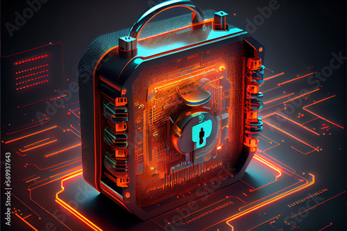 Cyber security privacy and data storage protection. Generative AI