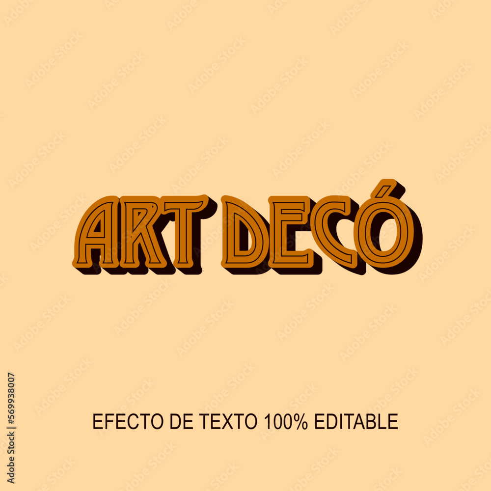 efecto de texto editable