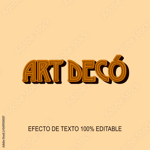efecto de texto editable