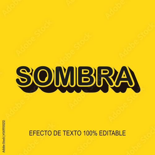efecto de texto editable
