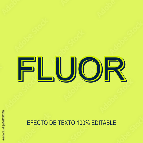 Efecto de texto editable