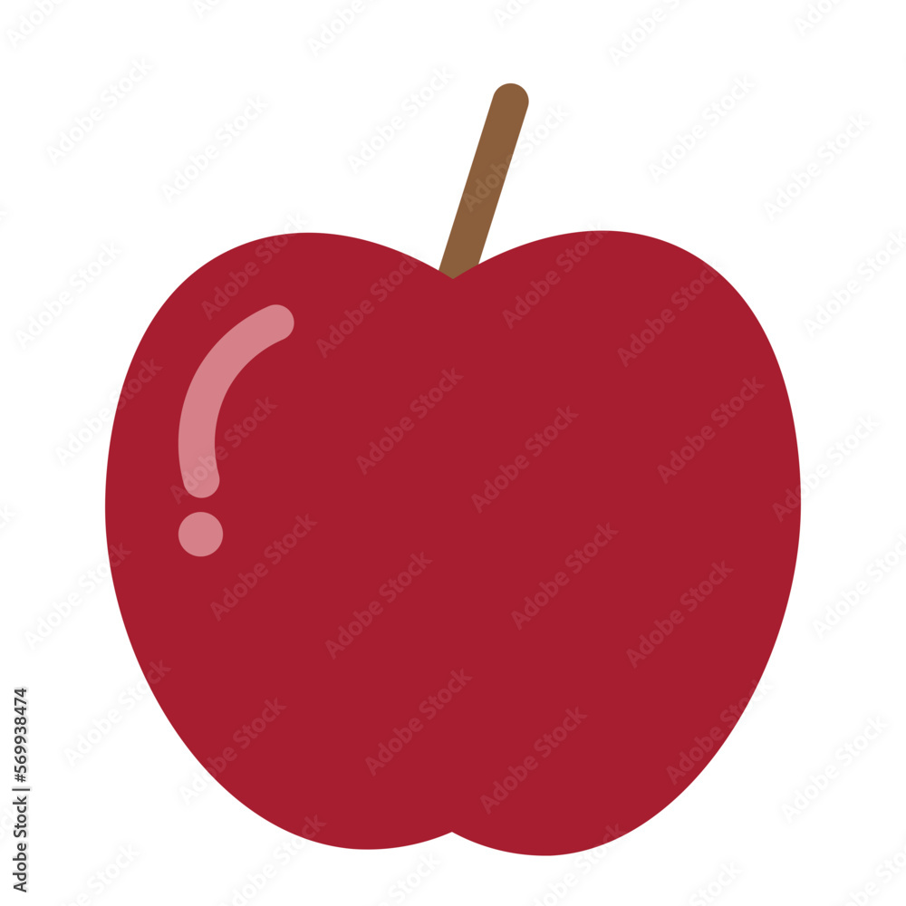 Obraz premium Apple Flat Icon
