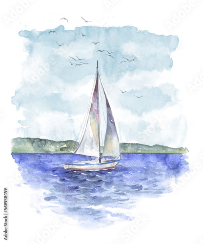 sailboat on the sea