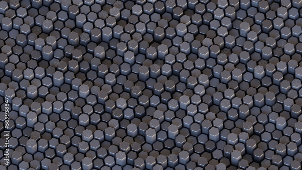 3D Futuristic hexagonal background Abstract geometric grid pattern 3D Futuristic hexagonal background Abstract geometric grid pattern